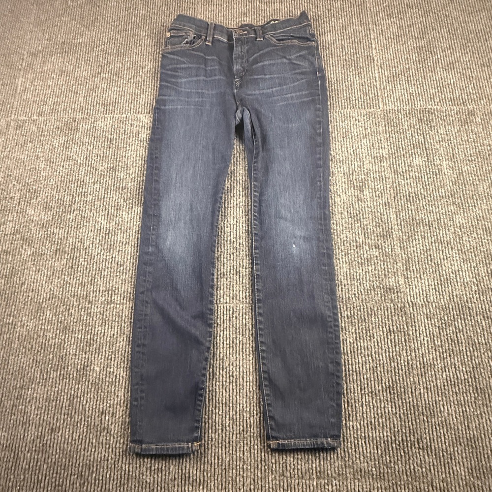J.Crew Womens Size 29 High Rise Skinny Jean Dark Indigo Wash Stretch Denim B0735
